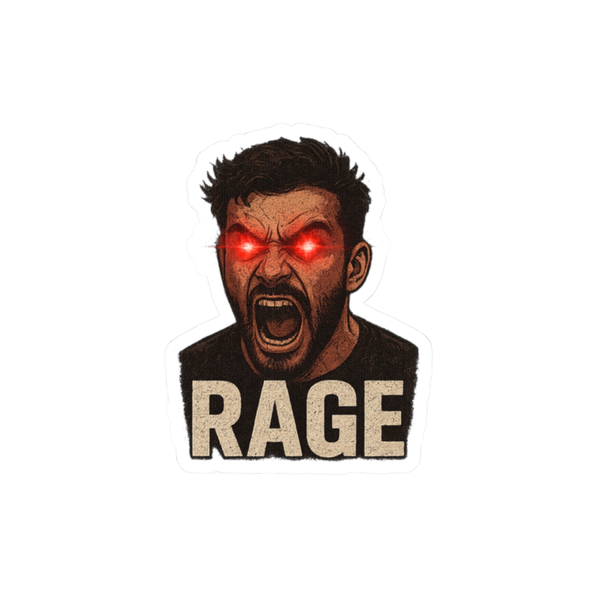Hasan Piker Rage Sticker | Bold Political Vinyl Decal