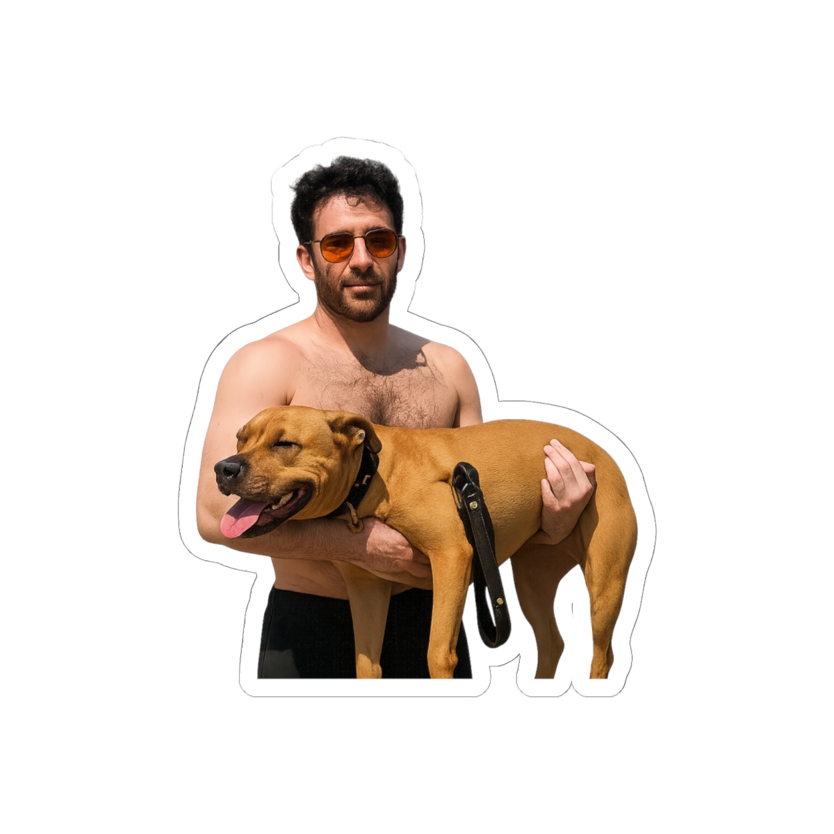 Hasan Piker Happy Dog Sticker | Funny Vinyl Decal