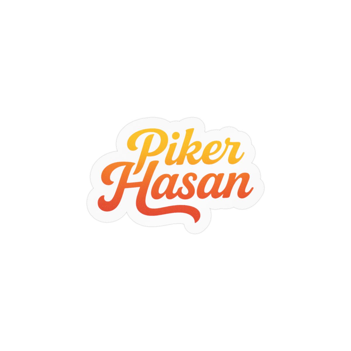 Hasan Piker Portrait Sticker | Bold Fan Vinyl Decal - alternate angle 2, merchandise