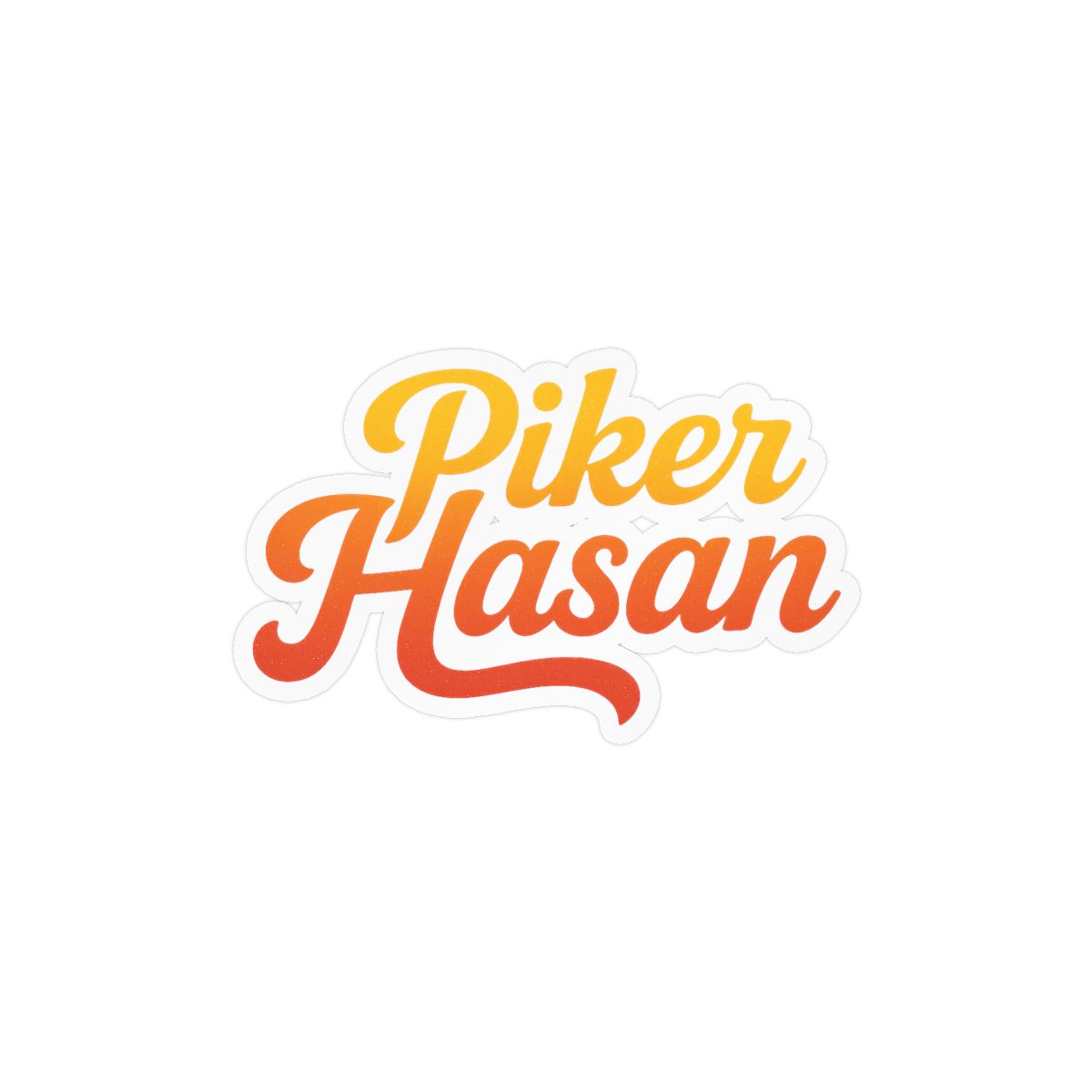 Hasan Piker Portrait Sticker | Bold Fan Vinyl Decal