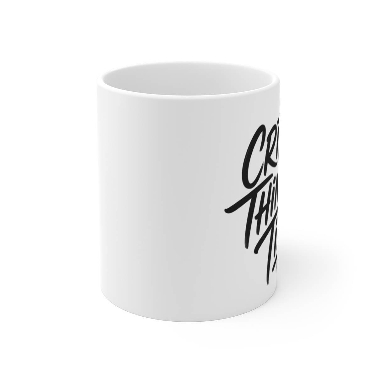 HasanAbi "CRITICAL THINKING TIME" White Mug - alternate angle 1, merchandise