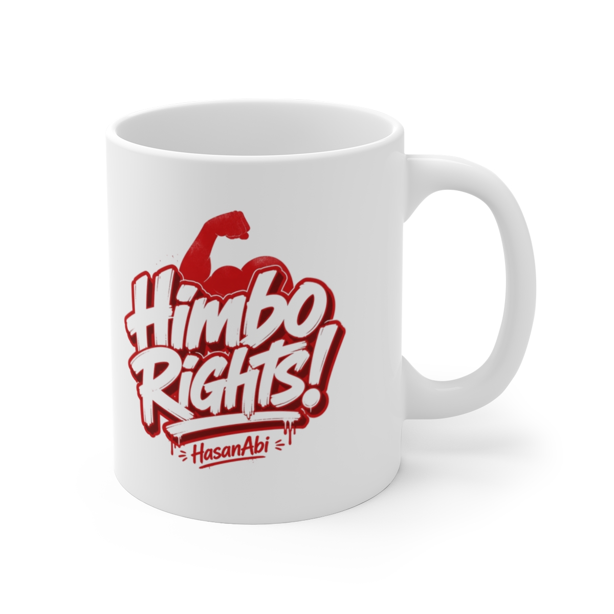 HasanAbi "Himbo Rights!" White Mug